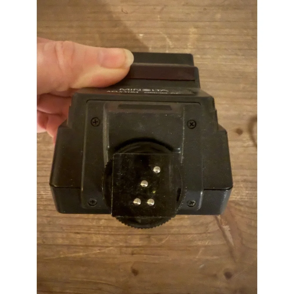 Minolta Maxxum 2800 AF External Camera Flash for SLR Vintage Photography Black